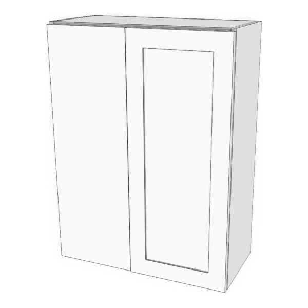Wall corner blind left cabinet. 24" to 33" wide 12" deep, 36" high. Door on right with 12" blind panel on left. Designed to install 3" away from wall corner. Modifying cabinet width modifies door width. Panel size will stay the same. 3 adjustable shelves.