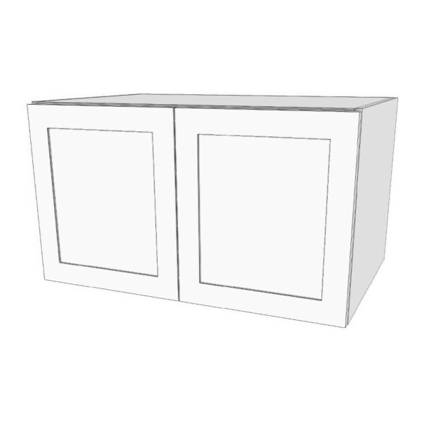 Designed to fit above fridge, extra deep for ease of reach. 30 to 37" wide, 17" to 21" high, 23 5/8" deep to match base depth (no shelves) Suggested width: 31" above fridge.